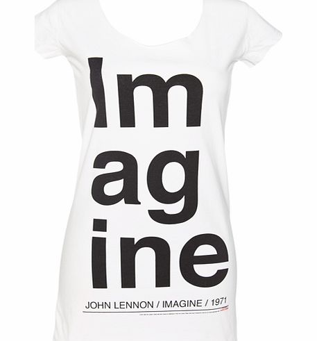 Amplified Clothing Ladies John Lennon Imagine Lyrics T-Shirt from
