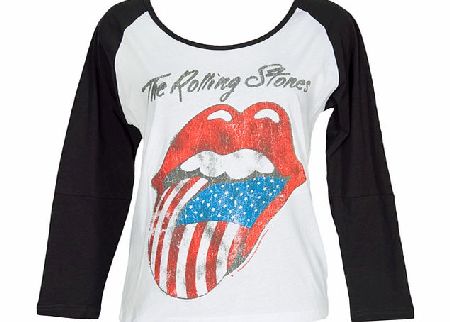 Ladies Rolling Stones USA Tongue Baseball