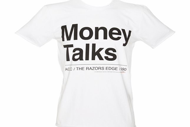 Amplified Clothing Mens AC/DC Money Talks Lyrics T-Shirt from