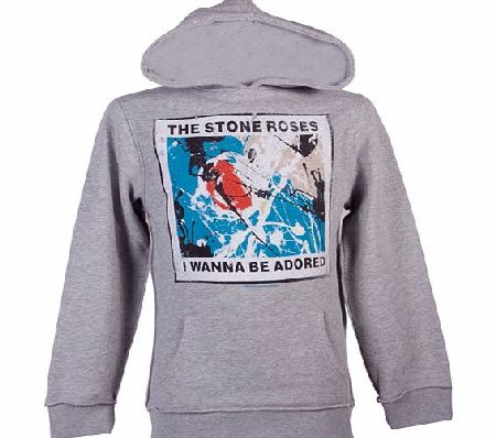 Amplified Clothing Mens Grey Marl Stone Roses Wanna Be Adored