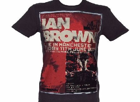 Mens Ian Brown Poster Charcoal T-Shirt from