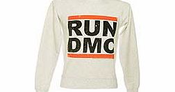 Mens Run DMC Logo Off White Sweater from