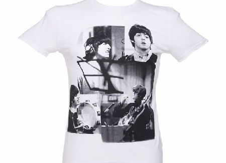 Amplified Ikons Mens Beatles Taxman Photo Montage T-Shirt