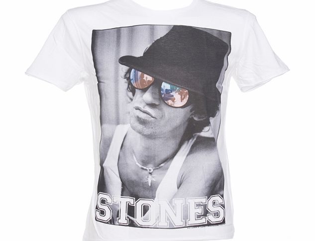 Amplified Ikons Mens Rolling Stones Out Of Control White