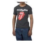 Junior Rolling Stones Red Tongue T-Shirt Charcoal