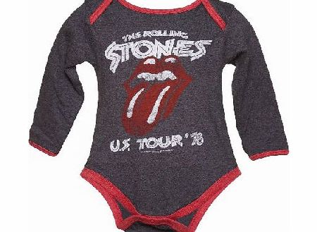 Amplified Kids Kids Charcoal And Red US Tour 76 Rolling Stones