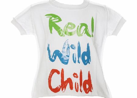 Kids Real Wild Child White T-Shirt from