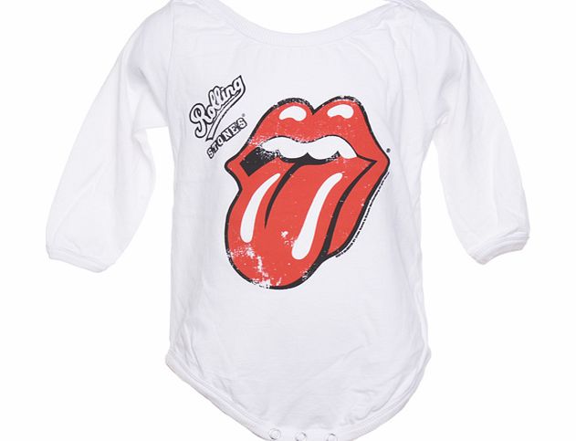 Kids Rolling Stones Classic Tongue White