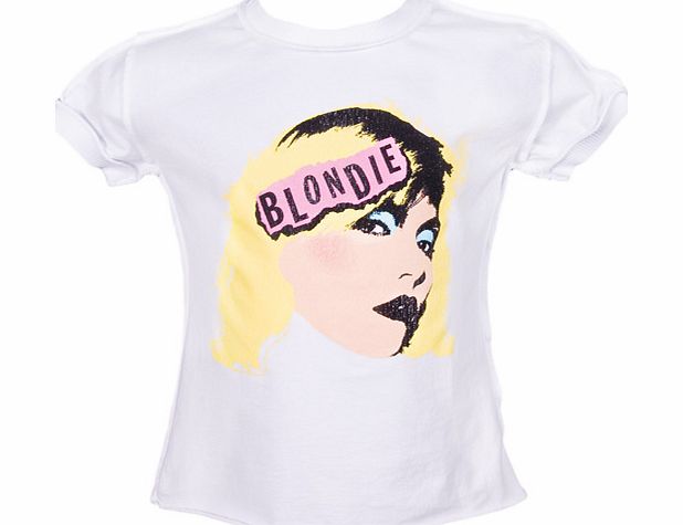 Kids White Blondie Face T-Shirt from Amplified