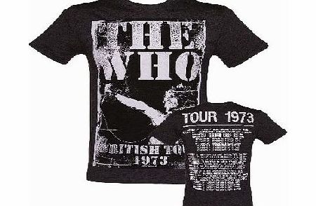 Amplified Mens Charcoal 1973 The Who Tour T-Shirt With