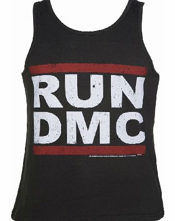 Amplified Mens Charcoal Run DMC Logo Vest from Amplified