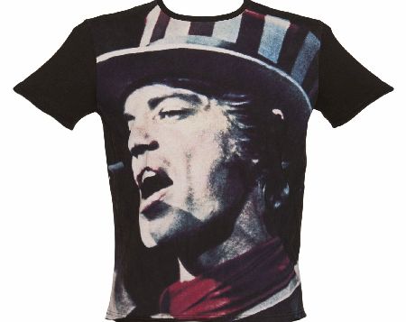 Mens Premium Mick Jagger Top Hat Ikons T-Shirt