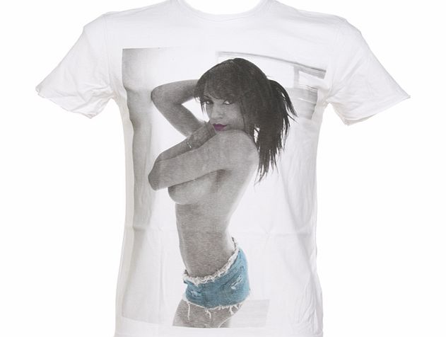 Amplified Pin-Ups Mens Hot Pants White T-Shirt from Amplified