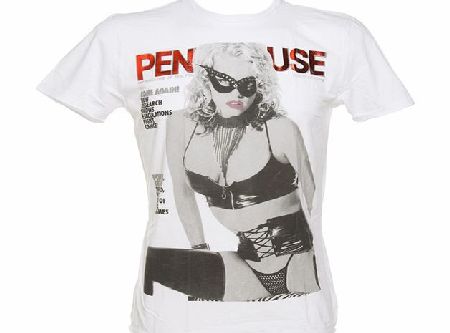 Amplified Pin-Ups Mens Penthouse Foil Come Again White