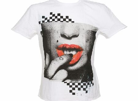 Amplified Pin-Ups Mens Sandy White T-Shirt from Amplified