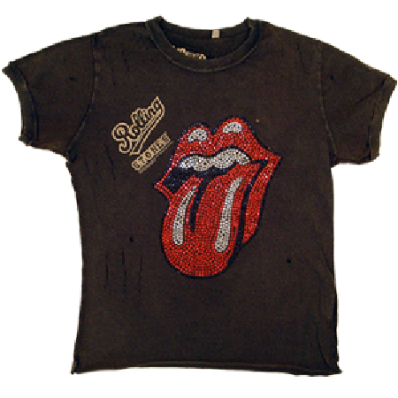 Amplified Rolling Stones Womens Charcoal Tee