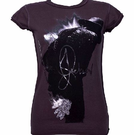 Diamante Michael Jackson Glove Ladies T-Shirt