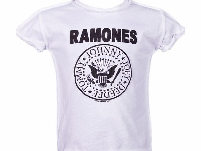 Amplified Vintage Kids White Ramones Logo T-Shirt from Amplified