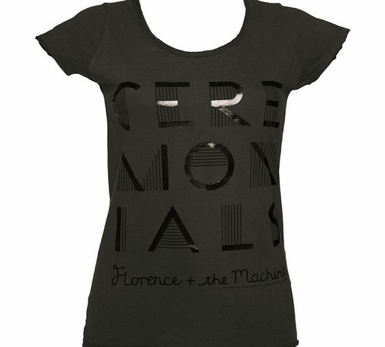 Ladies Charcoal Florence And The Machine Foil