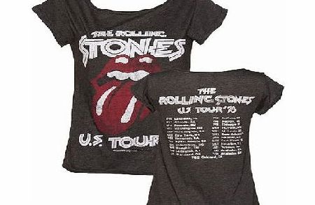 Ladies Charcoal Rolling Stones US Tour 78 Skater