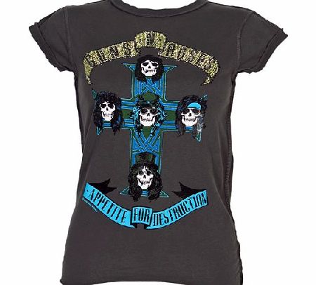 Amplified Vintage Ladies Diamante Guns N Roses Appetite for