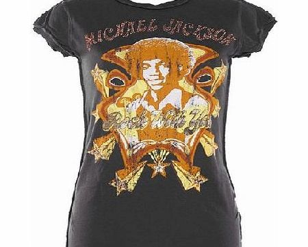 Amplified Vintage Ladies Diamante Michael Jackson Rock With You