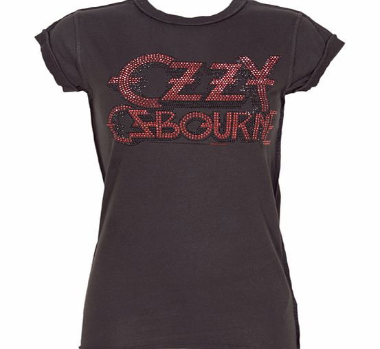 Amplified Vintage Ladies Diamante Ozzy Osbourne T-Shirt from