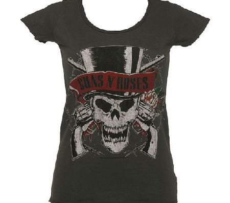 Ladies Guns N Roses Deaths Head T-Shirt from