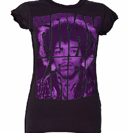 Amplified Vintage Ladies Purple Jimi Hendrix Foxy Lady T-Shirt