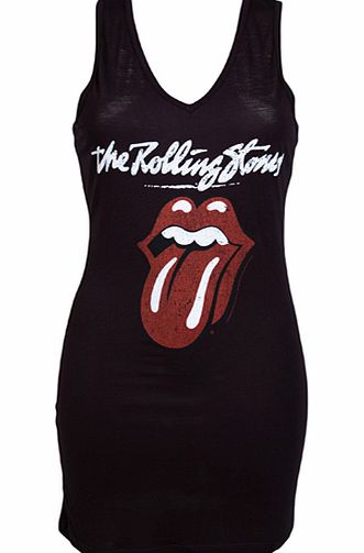 Ladies Rolling Stones Licks Racer Back Dress