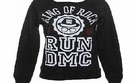 Ladies Speckled Black Marl Run DMC King Of Rock