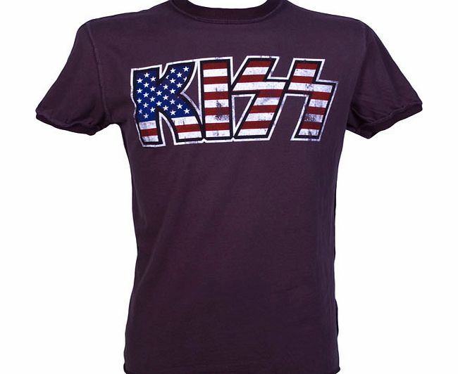 Amplified Vintage Men` KISS US Flag T-Shirt from Amplified