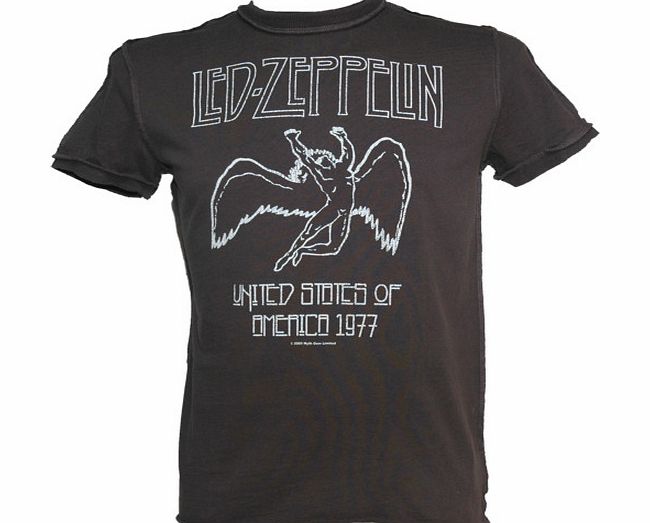 Men` Led Zeppelin USA 1977 T-Shirt from Amplified Vintage
