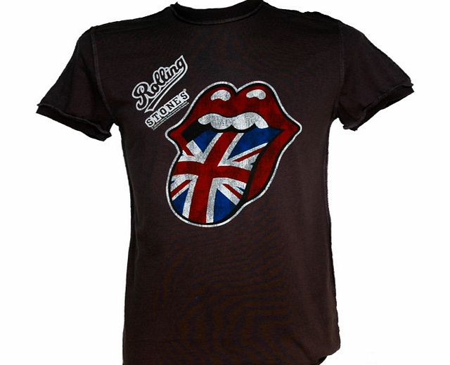 Men` Rolling Stones UK Flag T-Shirt from Amplified Vintage