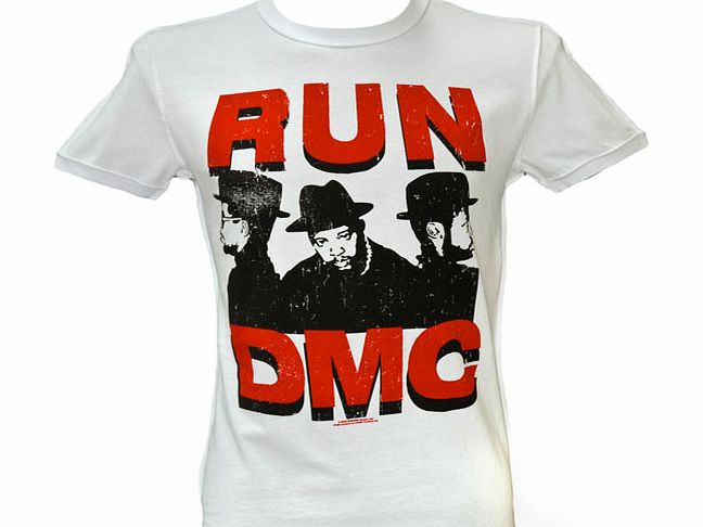 Amplified Vintage Men` Run DMC Silhouette White T-Shirt from Amplified Vintage