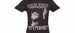 Mens Charcoal David Bowie Heroes London