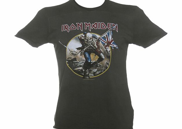 Mens Charcoal Iron Maiden Trooper T-Shirt