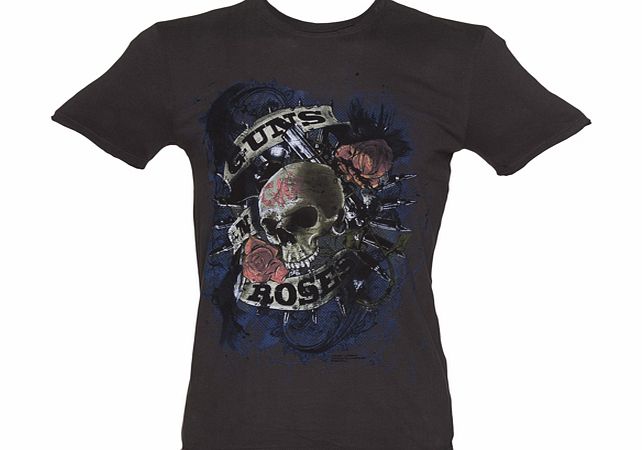 Amplified Vintage Mens Charcoal Paradise City Guns N Roses