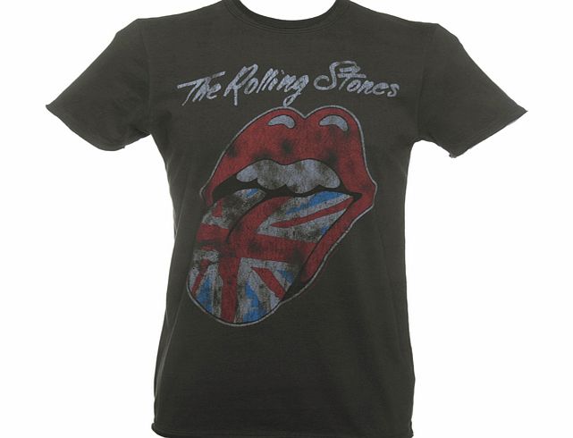 Mens Charcoal Rolling Stones UK Tongue