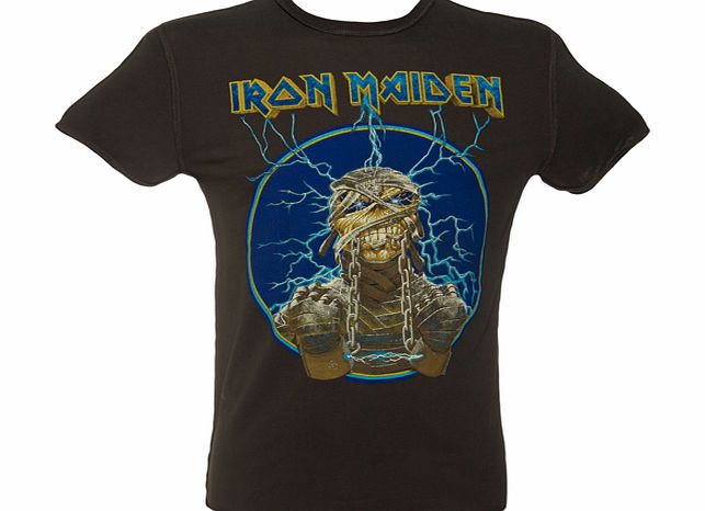 Mens Iron Maiden Mummy Charcoal T-Shirt