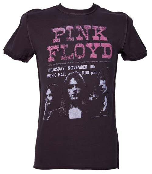 Mens Pink Floyd Poster Charcoal T-Shirt