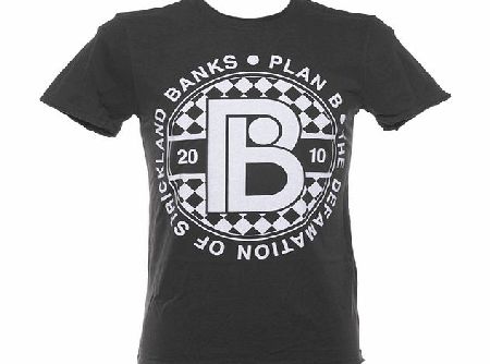 Amplified Vintage Mens Plan B Charcoal T-Shirt from Amplified