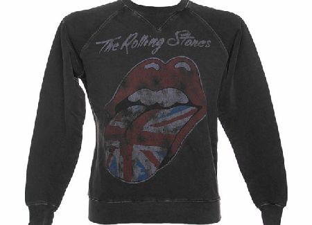 Mens Rolling Stones UK Tongue Charcoal