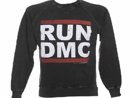 Mens Run DMC Logo Charcoal Sweater from