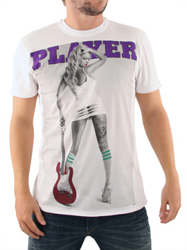 Amplified White Pin Up Amanda T-Shirt
