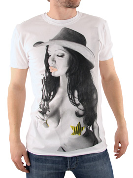Amplified White Pin Up Gina T-Shirt