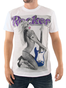 Amplified White Pin Up Susy T-Shirt