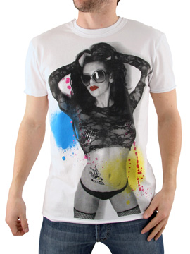 Amplified White Pin Up Tori T-Shirt