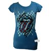 Amplified Women s Skinny Fit Rolling Stones Check