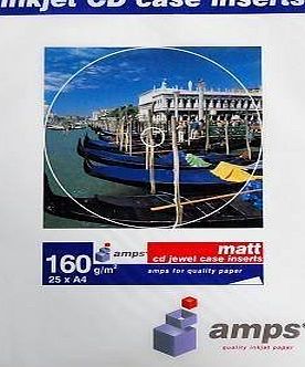 Amps 25 Amps Matt CD Jewel Case Inserts / Inlays / Covers